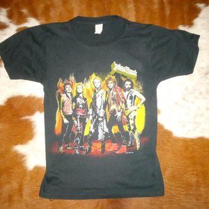 Vintage 1986 Judas Priest Turbo/Fuel For Life Tour Tee SMALL (Fits XS)
